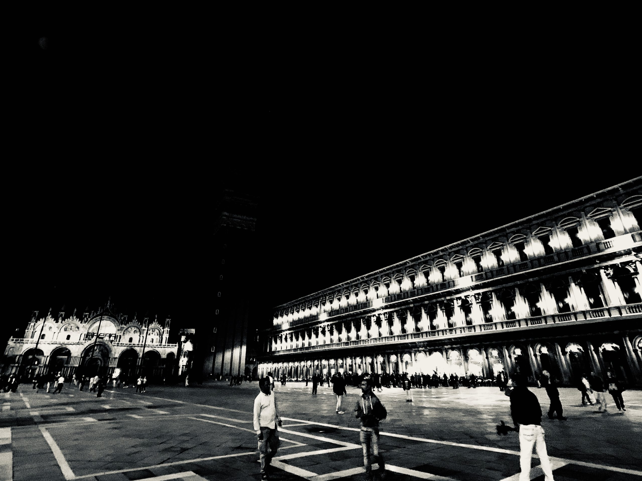 Piazza San Marco night view, Venice, Italy