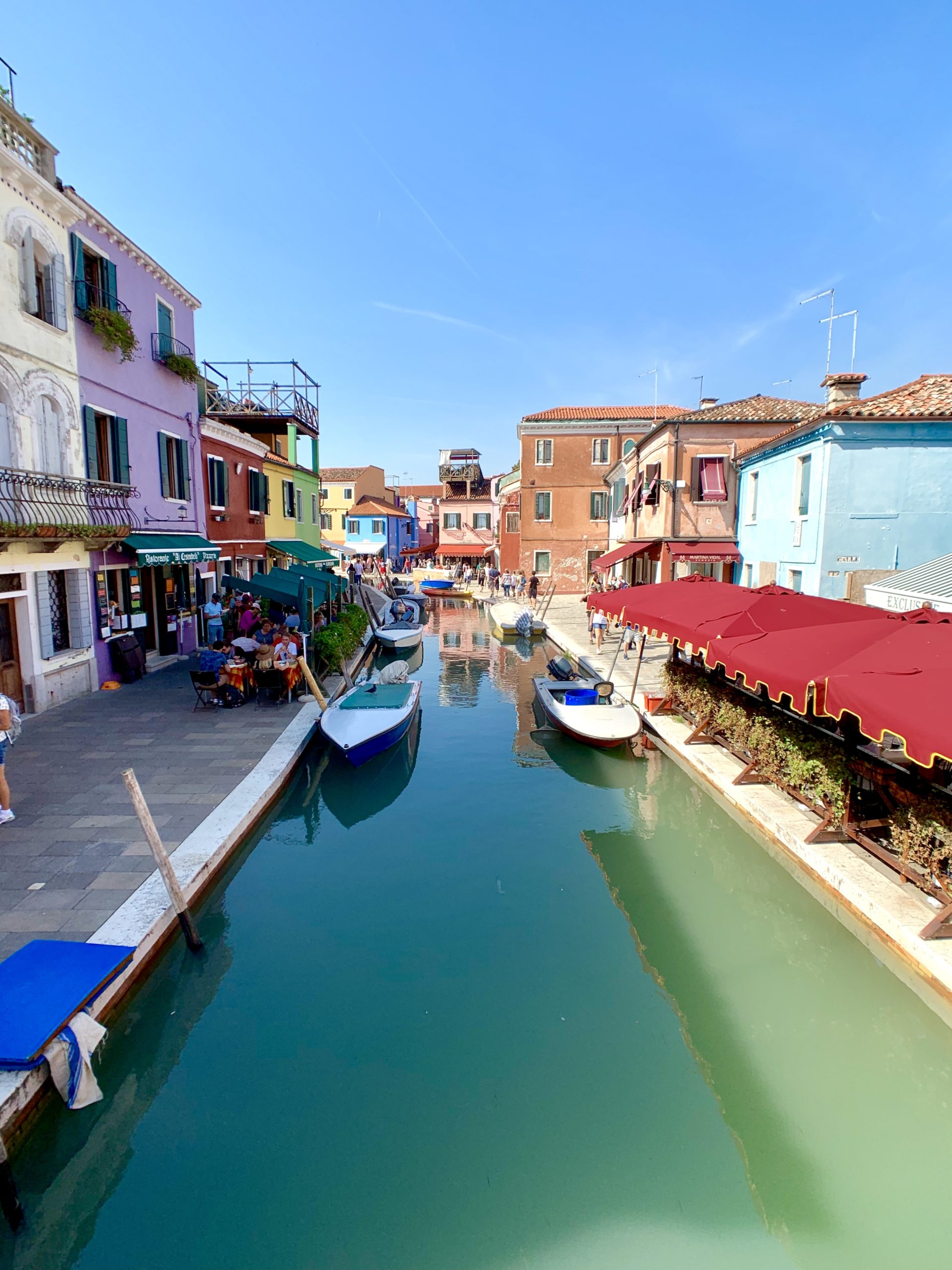 Canal on Burano Island, Venice, Italy