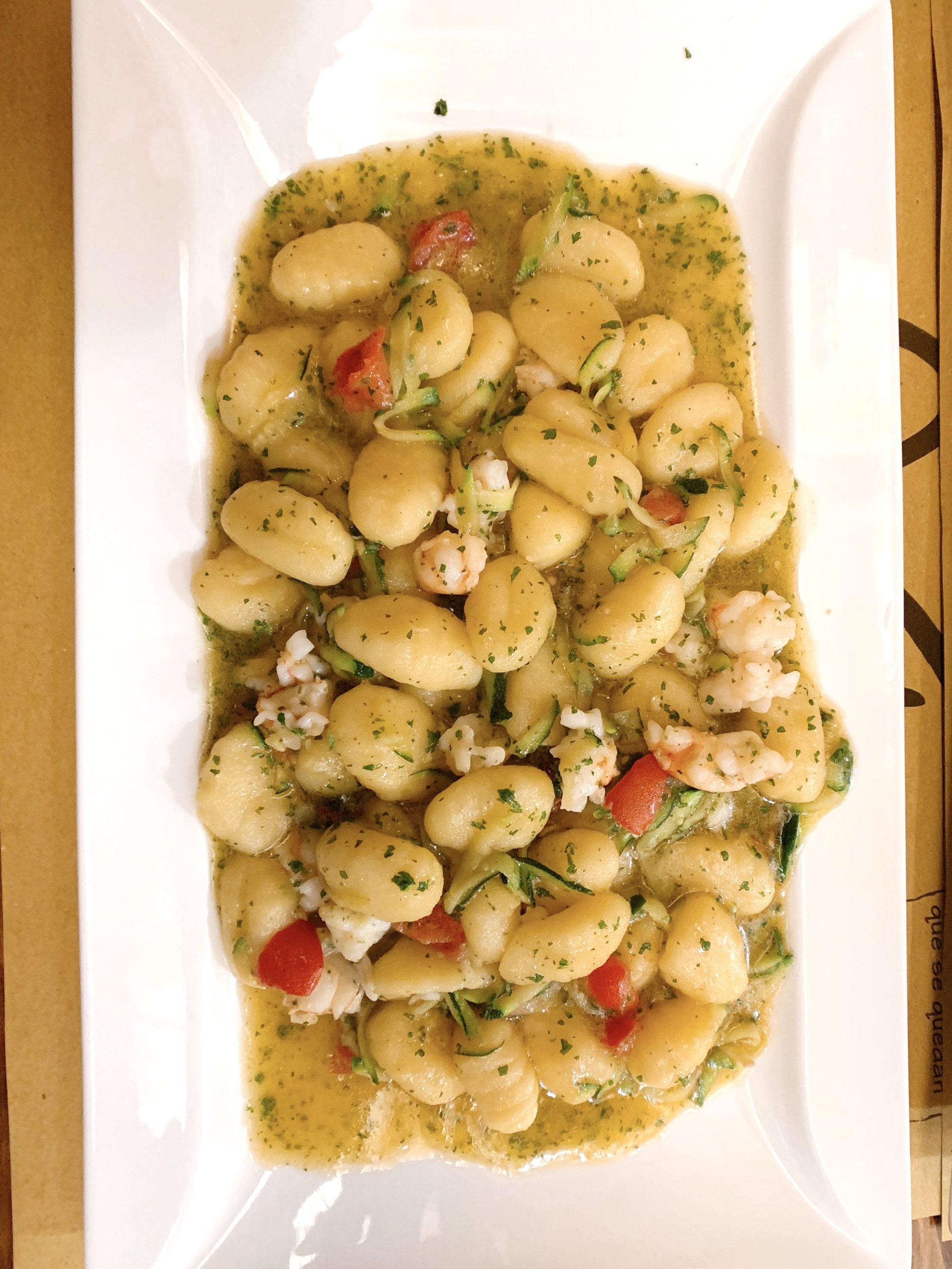 Gnocchi at Al Gazzettino, Venice, Italy