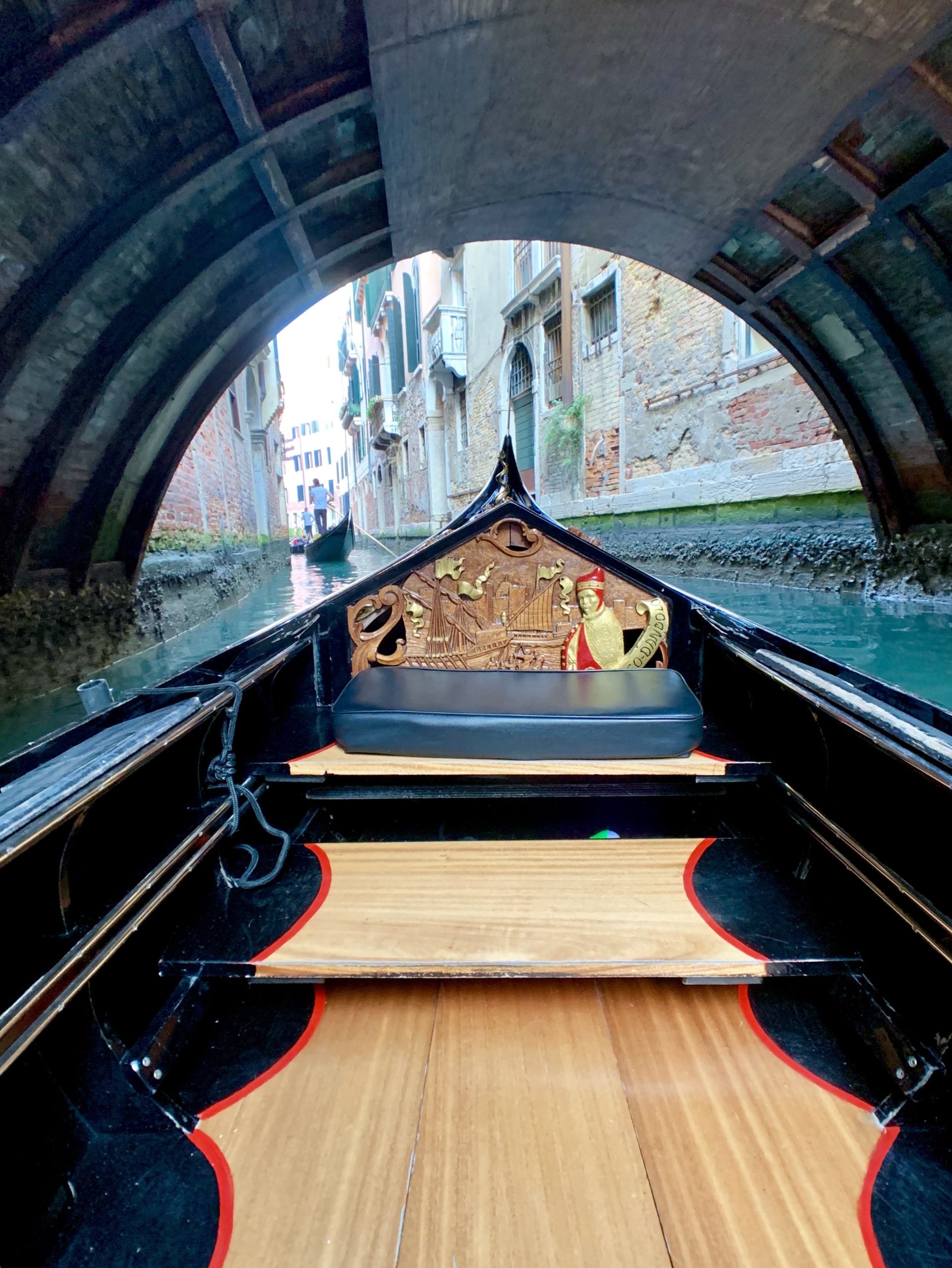 Gondola Boat on the canals of Venice, Italy