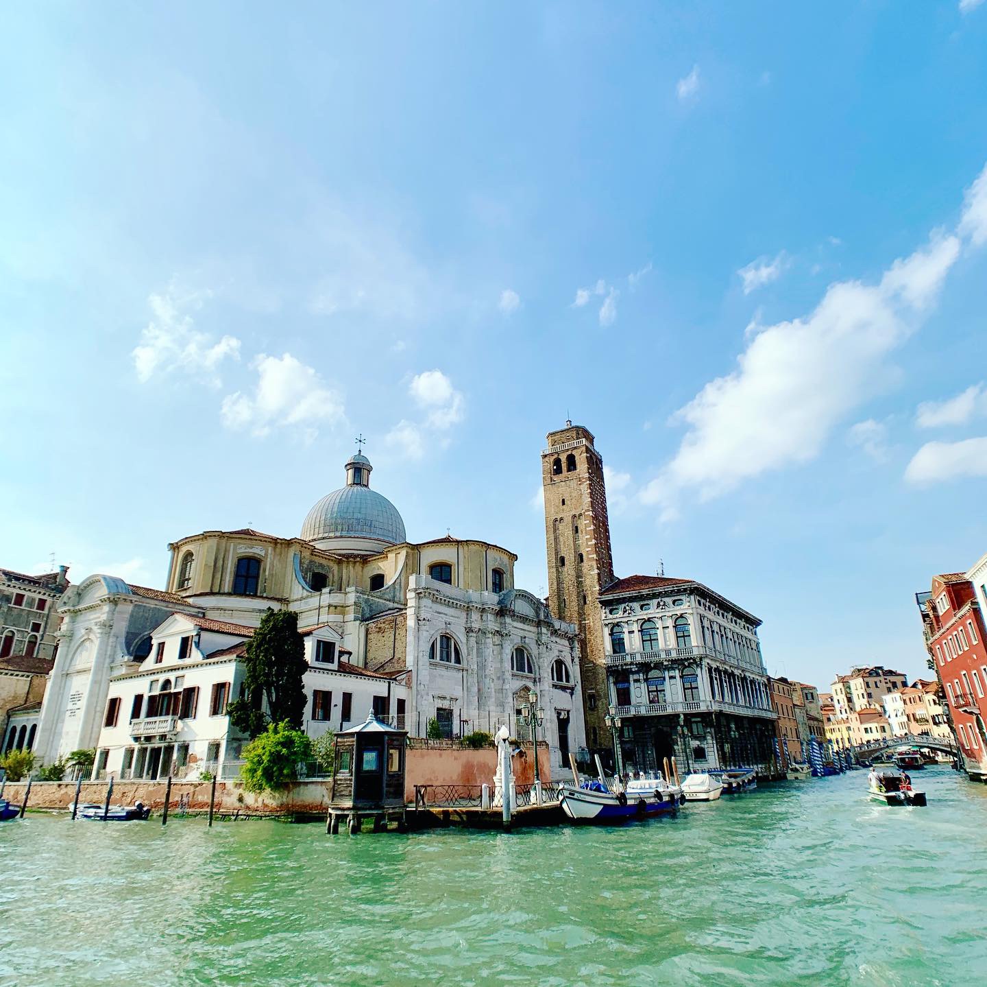 On the water in Venice, Italy