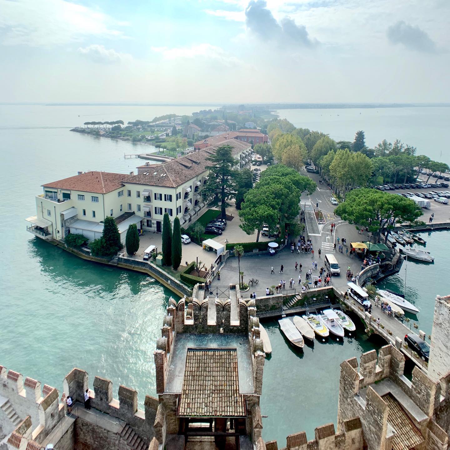 Historic Castello Scaligero, Sirmione, Lake Garda, Italy