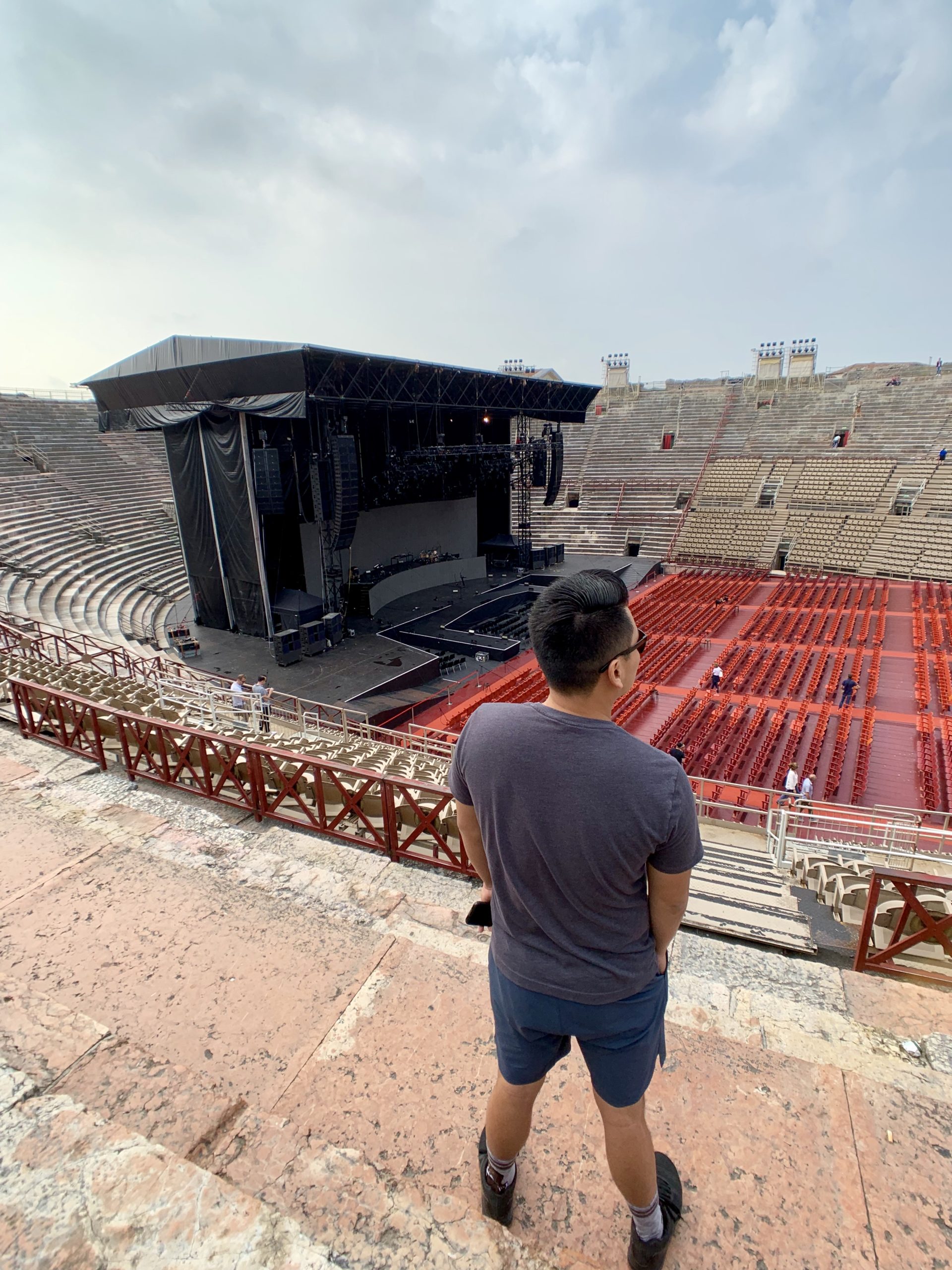 Inside the Arena di Verona, Verona, Italy