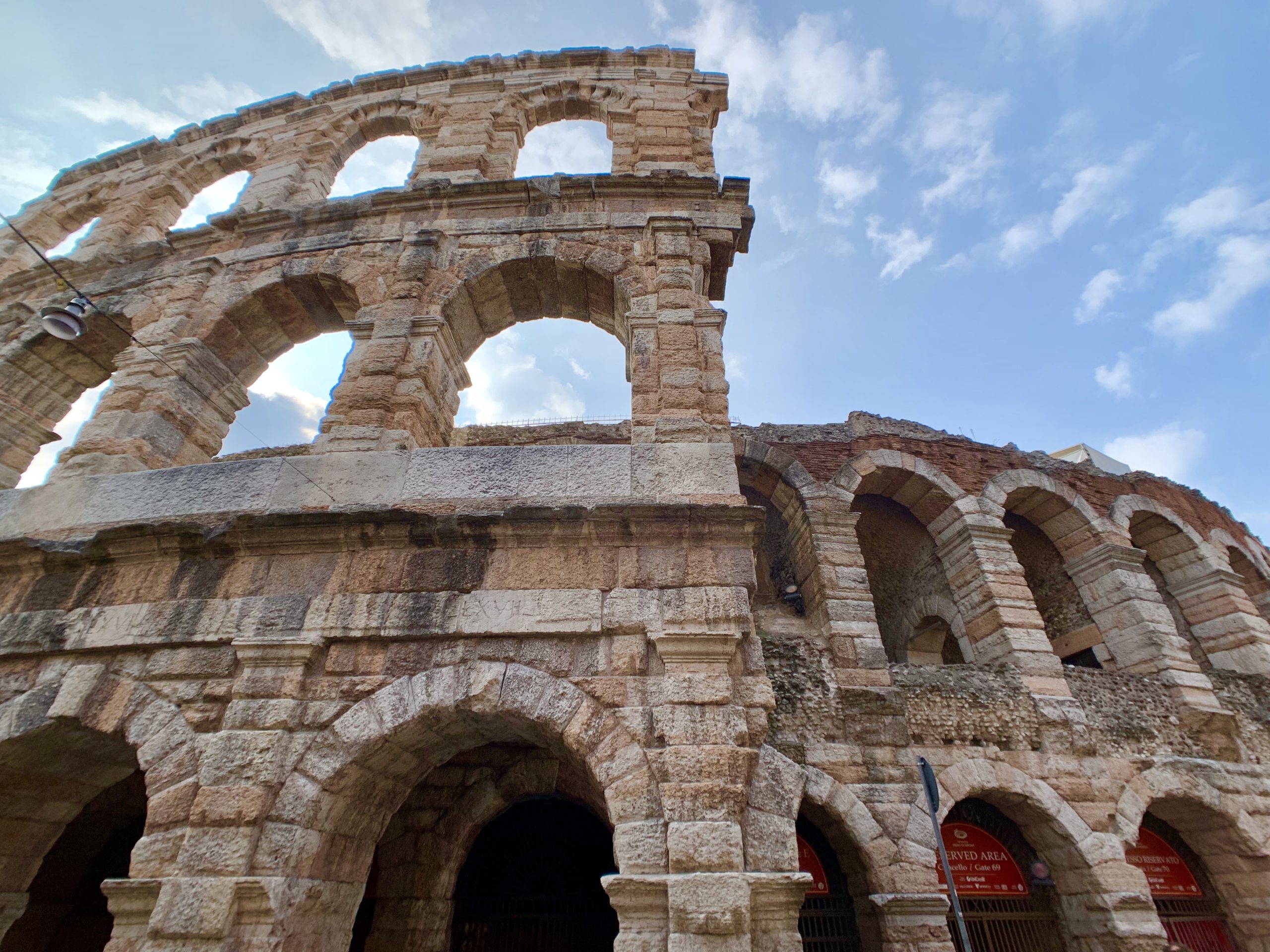 Sunny day at the Verona Arena, Verona, Italy