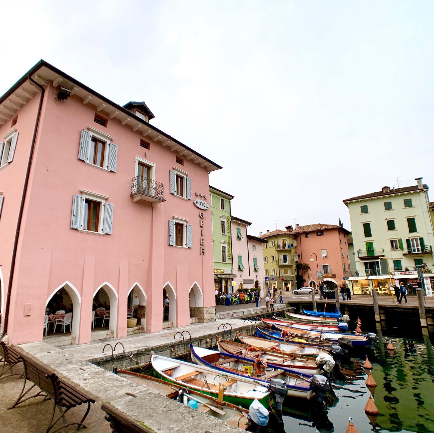 Boats in Torbole, Lake Garda, Northern Italy